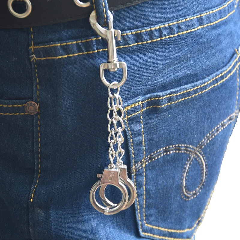 Металлический кошелек цепочка Панк крючок брюки пояс брелок полицейский человек