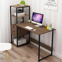 120 см простой компьютерный стол студенческий письменный стол с книжной полкой комбинированный ноутбук стол мебель для спальни