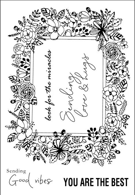 11x16 Flowers Transparent Clear Stamps for Scrapbooking for DIY Card Making Cutting Crafts Stencil
