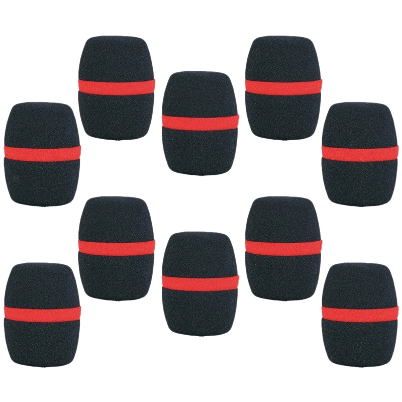 10 Pcs Handheld Stage Microphone Windscreen Foam Mic Cover Karaoke Black | Электроника