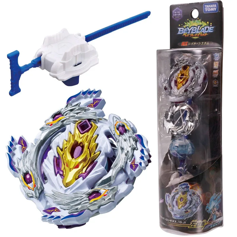 

Original TAKARA TOMY Beyblade Burst Metal Fusion Toupie Spinning Top Attack Pack with Launcher Toys Kids Gifts B-110