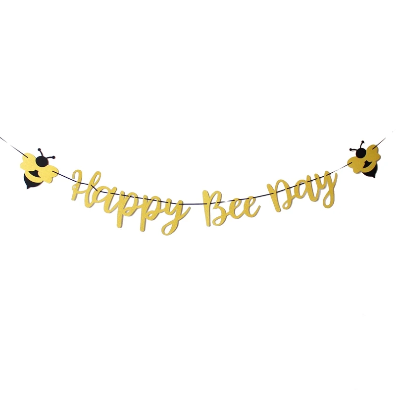 Детская тема с надписью Happy Birthday Little Bee и Oh Love Pair вечерние украшения буквенным