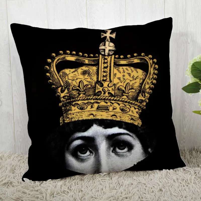 Наволочки на заказ Fornasetti-Famous-beauty-Mask-Face Art квадратная Наволочка на молнии наволочка 40*40 см, 45*45 см(одна сторона - Цвет: Pillowcase 10