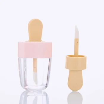 

1/10/30/50pcs Lip Gloss Bottle Lip Glaze Tube Empty Pink Ice Cream Lipgloss Tube Packaging Material Makeup DIY Lip Glaze