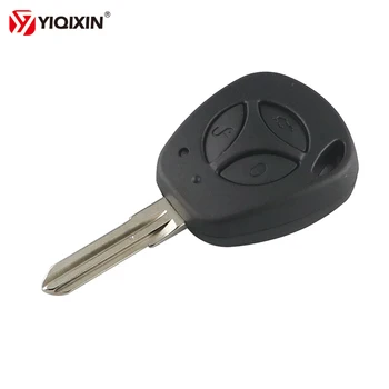 YIQIXIN custodia per chiave a distanza a 3 pulsanti per Lada Vesta Granta Priora Kalina Vaz per Lada Key Shell No Logo lama non tagliata originale