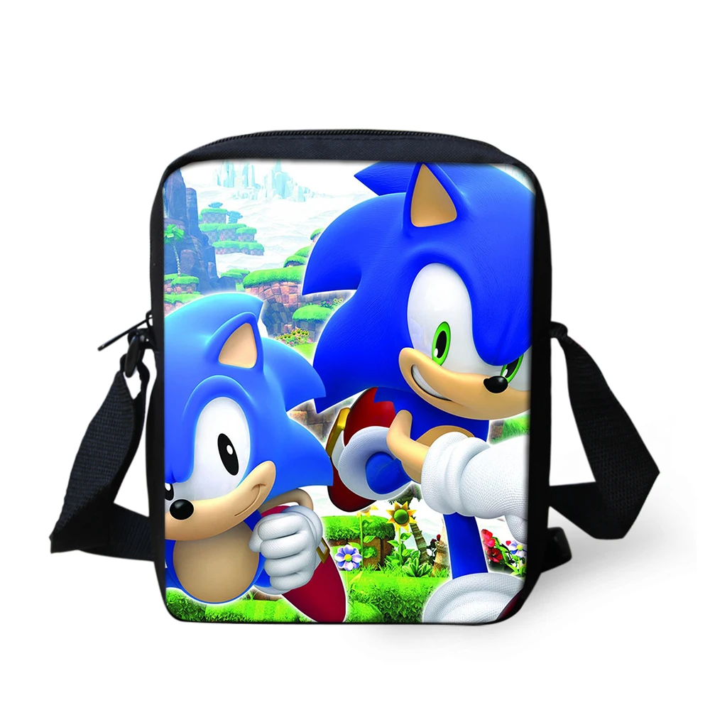Sonic The Hedgehog, маленькие сумки-мессенджеры для женщин, мини-сумка на плечо для детей, мальчиков и девочек, мультяшная маленькая Повседневная Сумка кросс-боди, сумки на лямках - Цвет: CDGX2086E