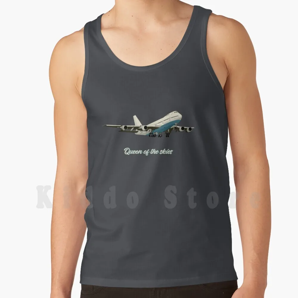 Canottiera Queen Of The Skies Boeing 747 Canottiera 100% Cotone Boeing B747 Boeing 747 747 Aeroplani Estetica Aereo
