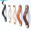 Thickened quality leather handle furniture knob cabinet pull shoe  dresser drawer cabinet door handles anti-collision child knob ► Photo 1/6