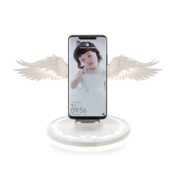 

For Angel Wings 10W Wireless Charging Stand Fast Wireless universally charging For All QI Enabled Smartphone n+