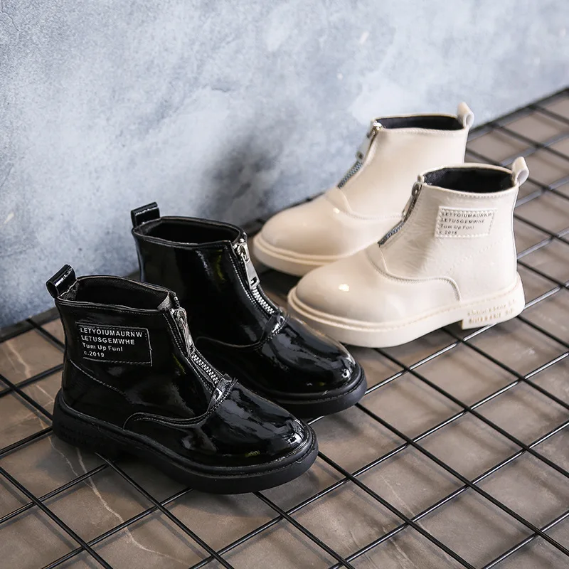 

Children's Princess Martin Boots New Fashion Girl's Boots In Autumn and Winter 2019 Little Girl's Mid Air Boots