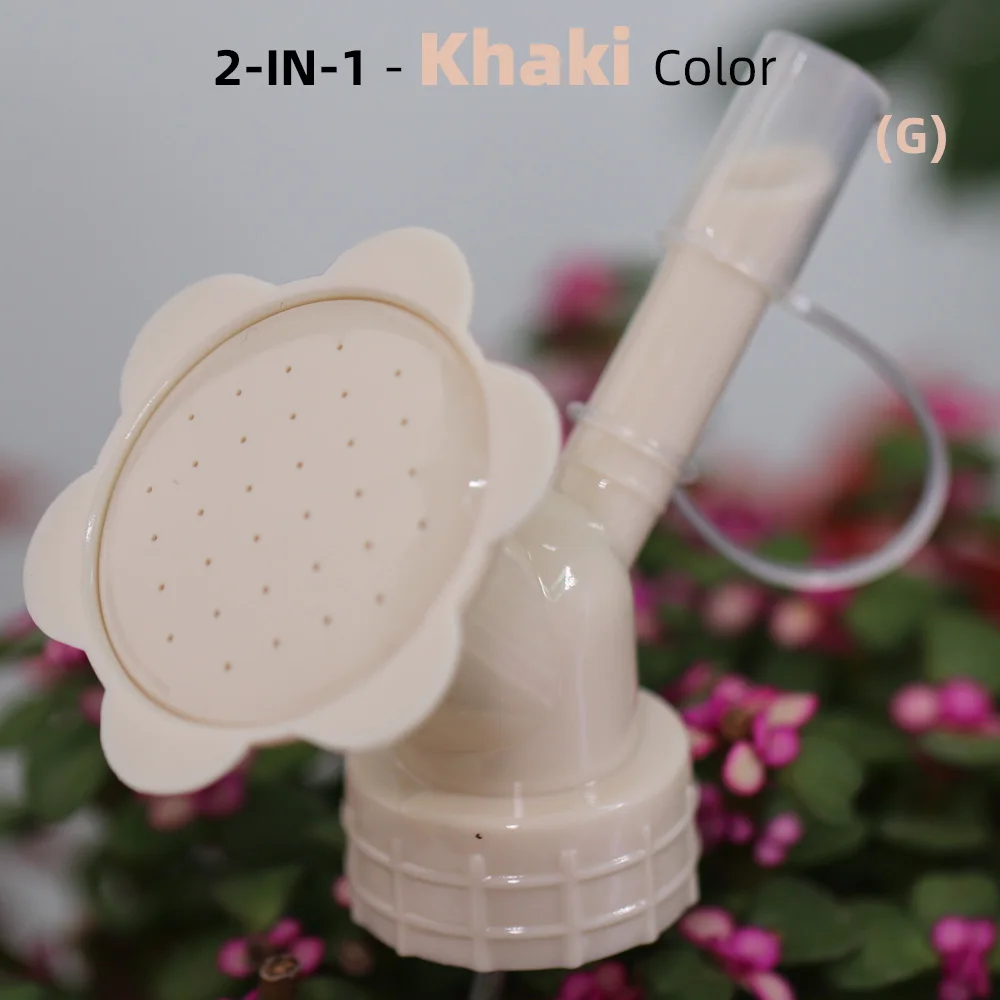 2-IN-1 Bottle Cap Sprinker Home Garden Mini Watering Can Double Head Water Spout Bonsai Nozzle for Indoor Outdoor Seedling Plant 