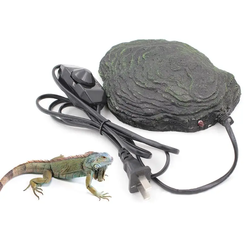 24W Каменный нагреватель нагреваемый камень Heatwave Rock для ящериц и рептилий, snake US - Color: 24W