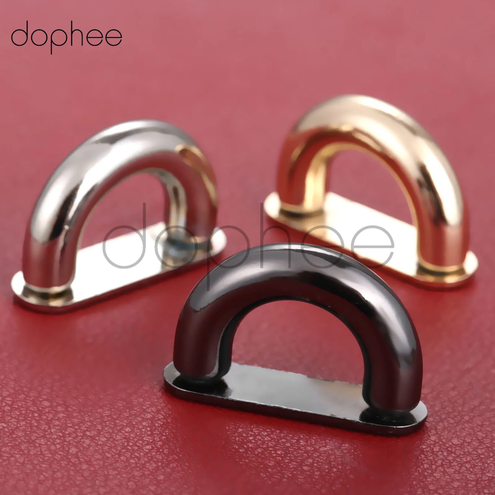 

dophee 2pcs 4colors Inside width 13mm DIY handbag/bag silver metal accessories bridge connector hanger