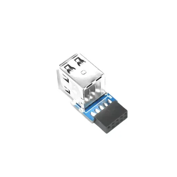 

9-Pin Motherboard To 2 Ports Usb 2.0 A Female Internal Header Adapter