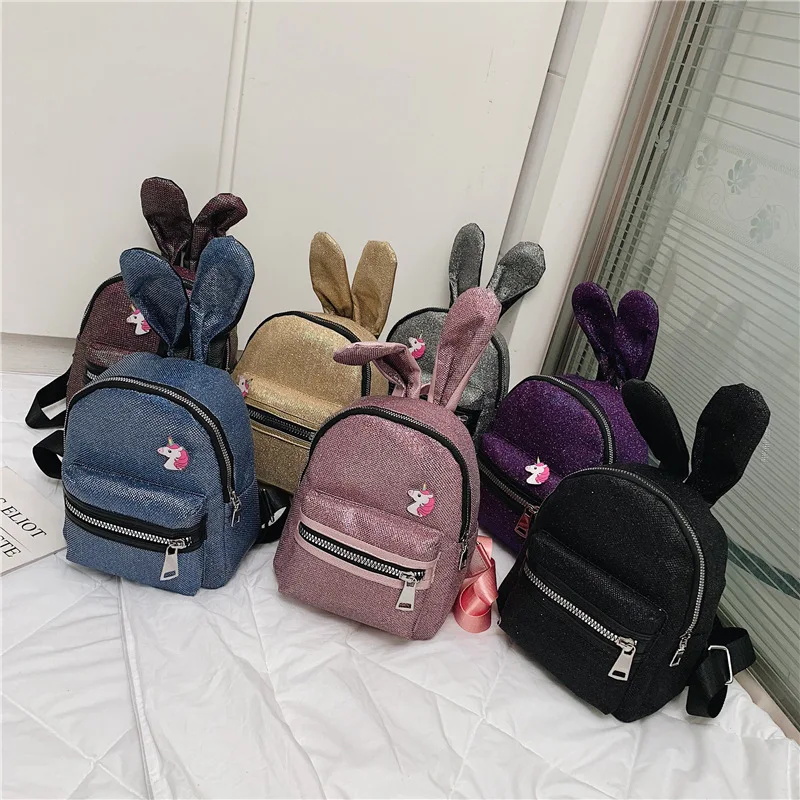 

Korean-style Girls Backpack 2019 New Style Cute Rabbit Eared-Style School Bag Casual Outing Hand Single-shoulder Bag