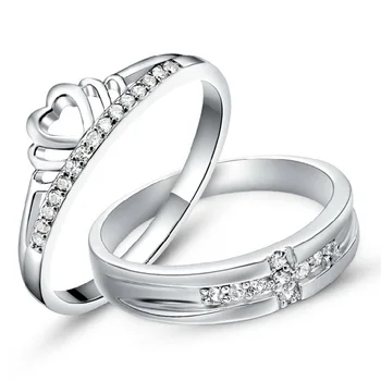 

TE313 925 Sterling Silver Ring Female Couple Ring Amazon Hot Selling Jewelry