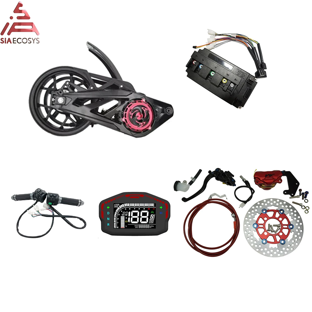 QS 3000W 138 72V 100KPH Mid drive motor 12inch assembly kits