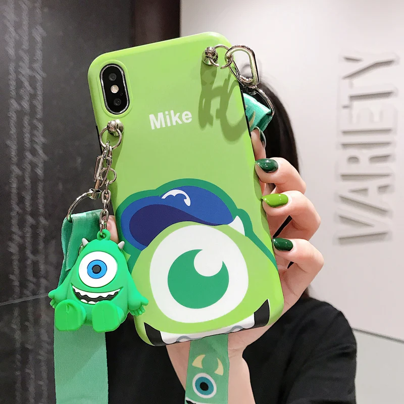Матовый чехол с монстрами для iphone XS max XR X Cute Sullivan Mike 8plus 8 6s p 7 7P мультяшная оболочка