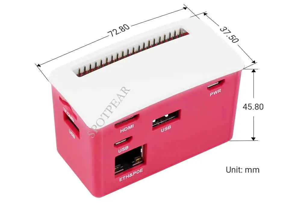 HUB CAIXA de CHAPÉU 3x USB 2.0, 802.3af-Compliant