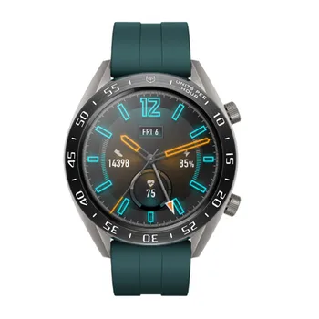 

30# For Huawei Watch Gt 2 Smart Watch 46mm Bezel Ring Adhesive Cover Metal Case Anti-fingerprint Tempered Protective Films
