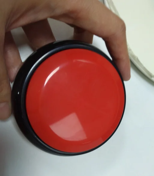 Пользовательские 30s голосовая запись зуммер звуковая кнопка может записывать свой собственный голос для специальной подарочной игрушки - Цвет: Red with Black