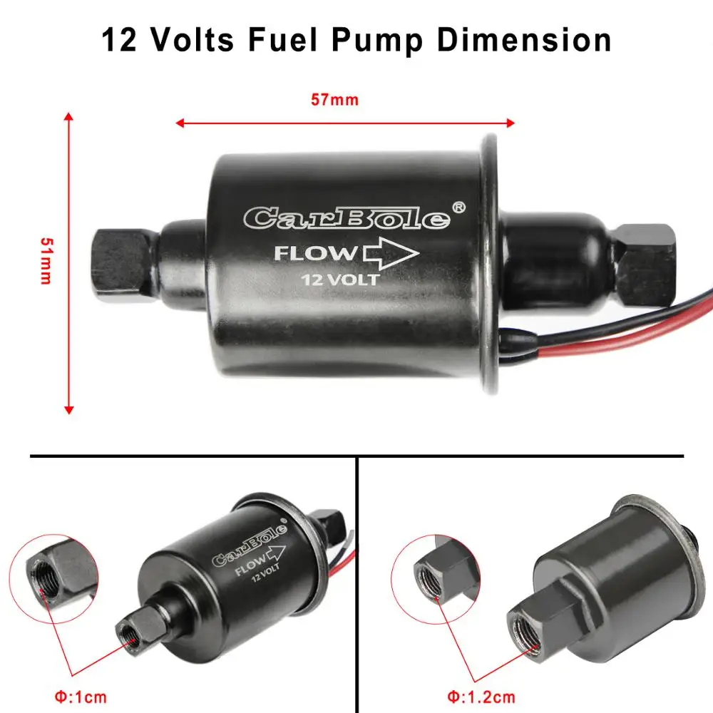 12V Fuel Pump Universal Low Pressure Gas Diesel Electric Fuel Pump 1/4 Tubing 3-5 PSI EP5000 E Booster Backup Fuel Pump 12V Fuel Pump Universal Low Pressure Gas Diesel Electric Fuel Pump 1/4 Tubing 3-5 PSI EP5000 E Booster Backup Fuel Pump