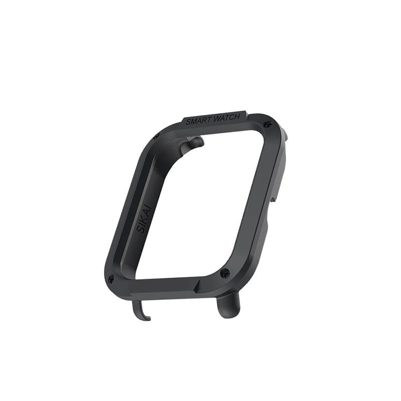 Для Amazfit Bip чехол SIKAI защитный жесткий бампер чехол для Huami midong Bip Lite Смарт-часы PC Оболочка Легкий разноцветный - Цвет: Black Plastic