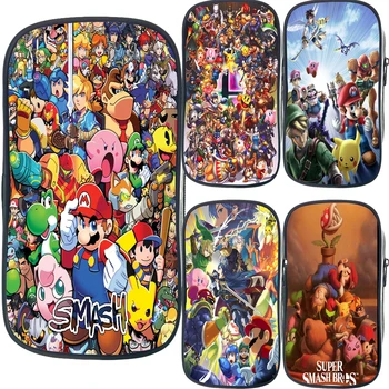 

Super Mario Smash Bros Pencil Bag Cute Kids The Legend of Zelda Pencil Case School Bag Boys Girls Students Pikachu Pen Bag