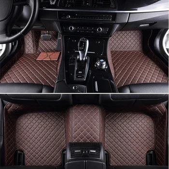 

SUNNY FOX Car floor mats Case for Mercedes Benz A C200 E260 CL CLA G GLK300 ML S350/400 leather Anti-slip car-styling carpet lin