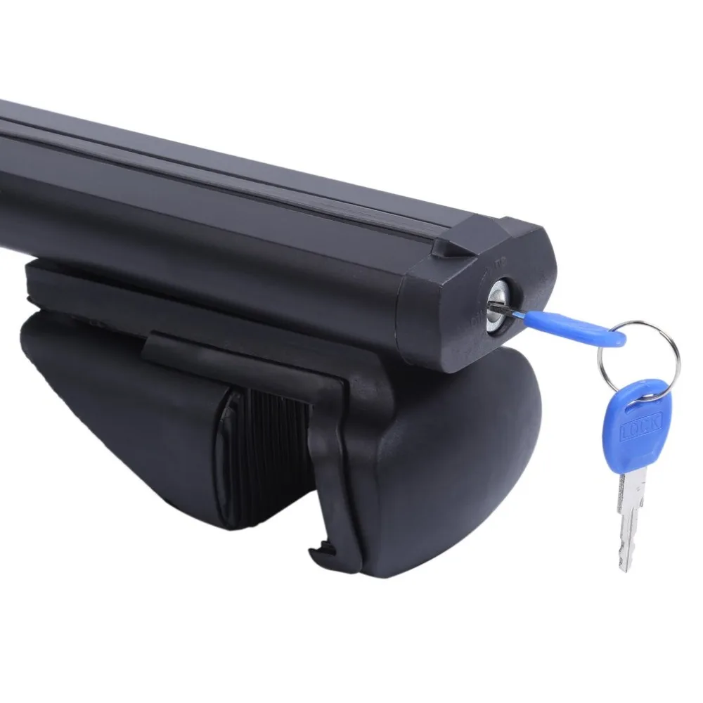 Universal Car Roof Rack Cross Bars Vehicle Cargo Luggage Carrier Auto Roof Rails With Anti-theft Lock Easy Fit 124CM
