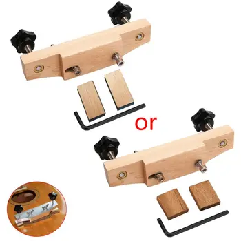 

1 Set Solid Maple Stainless Steel Guitar Bridge Install Clamp Luthier Tools Guitar Parts Accessories DIY Guitars Repair