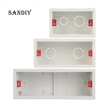 

Mounting Box for 186*86mm 144*86mm 107*86mm Wall Switch and Socket Wallpad Cassette Universal White Wall Back Junction Box
