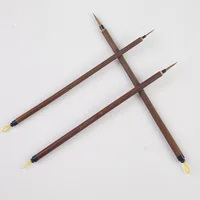 ArtSecret Chinese Calligraphy Painting Sumi-E Gongbi Any Lines Detail Brush Kolinsky Hair Bamboo Handle 3PC/Set BW-280 2