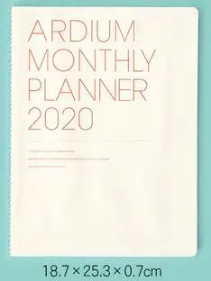 Красочные для составления плана на месяц еженедельник книга 25,3*18,7 см 64P корейский модный Планировщик подарок - Цвет: B