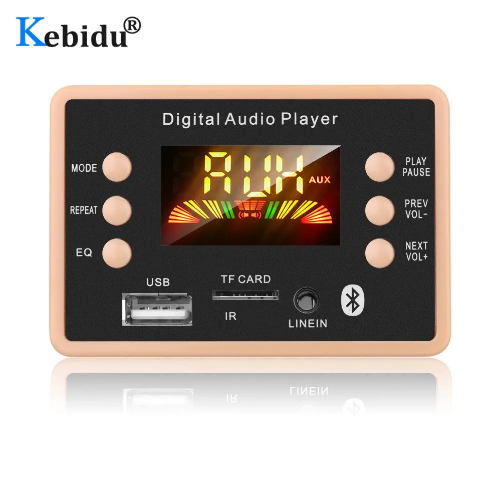 Kebidu 5 В до 12 в беспроводной Bluetooth 0 MP3 декодер плата модуль AC6926 чипсет FM радио FLAC WMA WAV