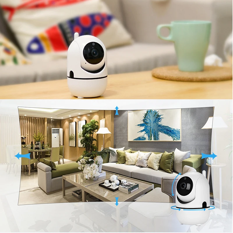 Ip-камера для помещений, камера видеонаблюдения, HD, мини, умная, wifi камера, безопасность человека дома, ночное видение