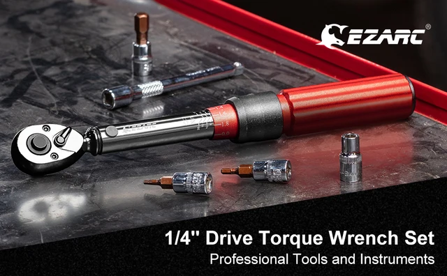 Chiave Dinamometrica Bici 2-20 Nm - 1/4 Pollice, Testa Reversibile 72 Denti, Per Manutenzione Precisa