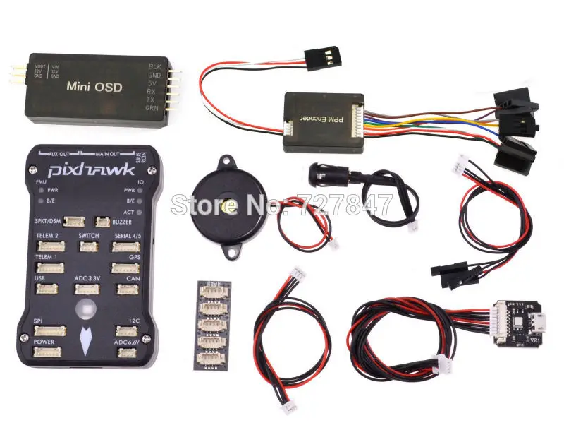 

Pixhawk PX4 2.4.6 32 bit ARM Flight Controller /8G TF Card/Led External/PPM/I2C/Minim OSD for RC Multicopter