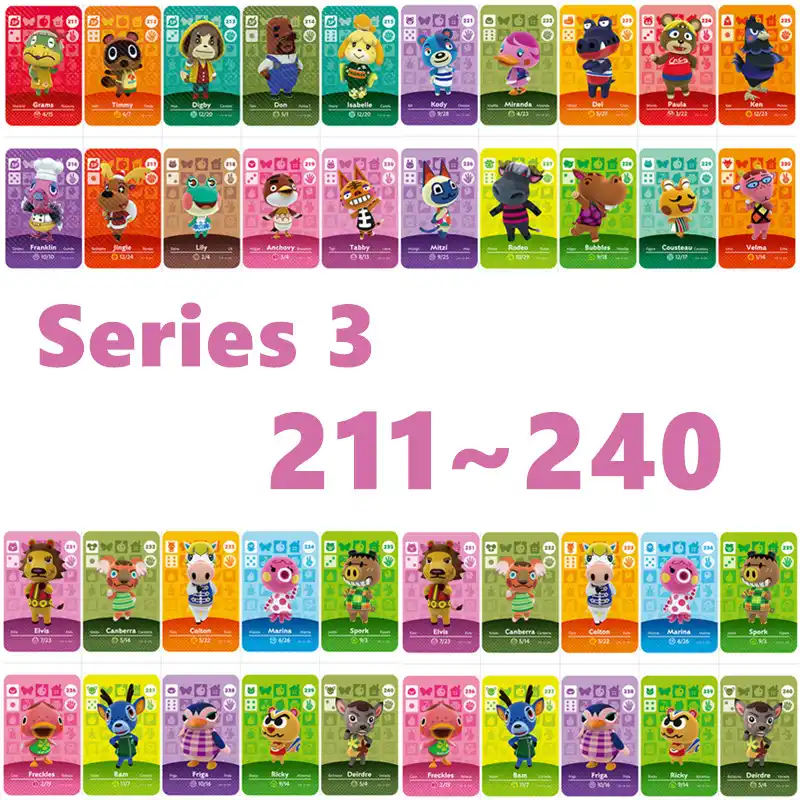 series 3 amiibo cards animal crossing