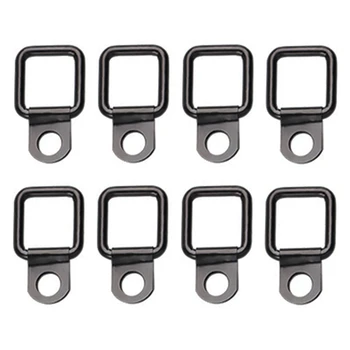 

8pcs Tie Downs Anchors Car Interior Quick Release Iron Portable D Rings Universal Surface Mount Trunk Cargo Practical For Jeep