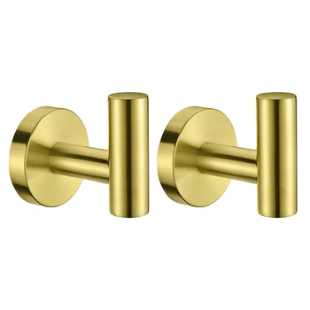 

2Pack Bathroom Towel Hooks Wall MountedSUS 304 Stainless Steel Coat Hook for Bath Kitchen Garage Hotel