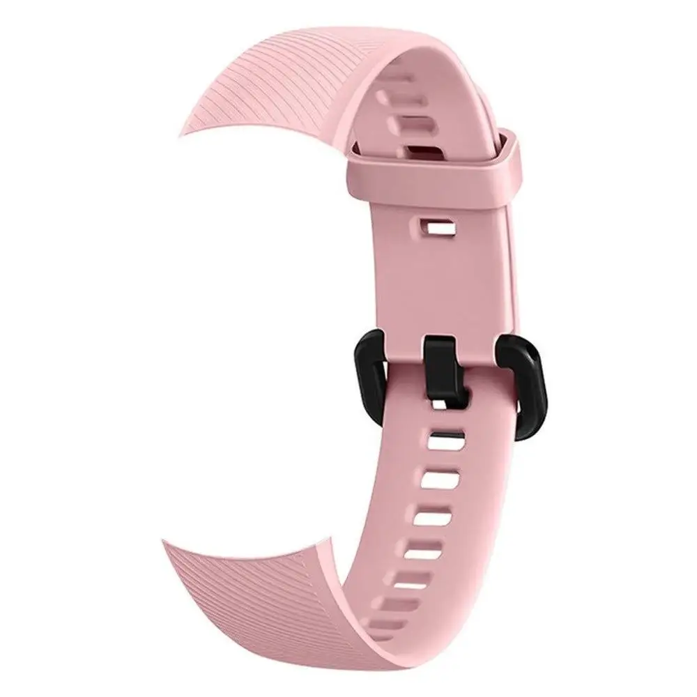 Силиконовый сменный ремешок на запястье спортивные ТПУ Часы Браслет ремешок мужской ремень для huawei Honor band 4 смарт-браслеты - Цвет ремешка: Pink