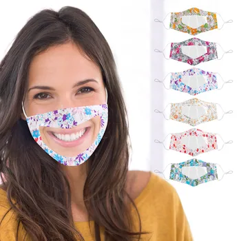 

Transparent Protection Face Mask Adults Visual Mask Clear Window Visible Expression Masks Reusable Anti-dust Mask Mondkapjes