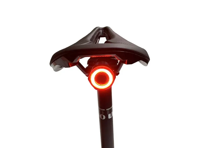 Умный велосипедный фонарь с функцией автоматического запуска/остановки тормоза, зондирование IPx6, водонепроницаемый зарядный светильник-вспышка для велосипеда, велосипедный светильник, велосипедный задний светильник