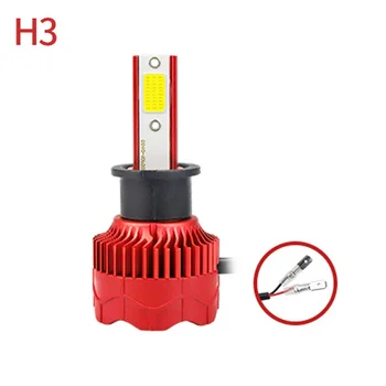 

Set LED Headlight Fog Lamp Replacement Car Auto 2Pcs Red High/Low Beam