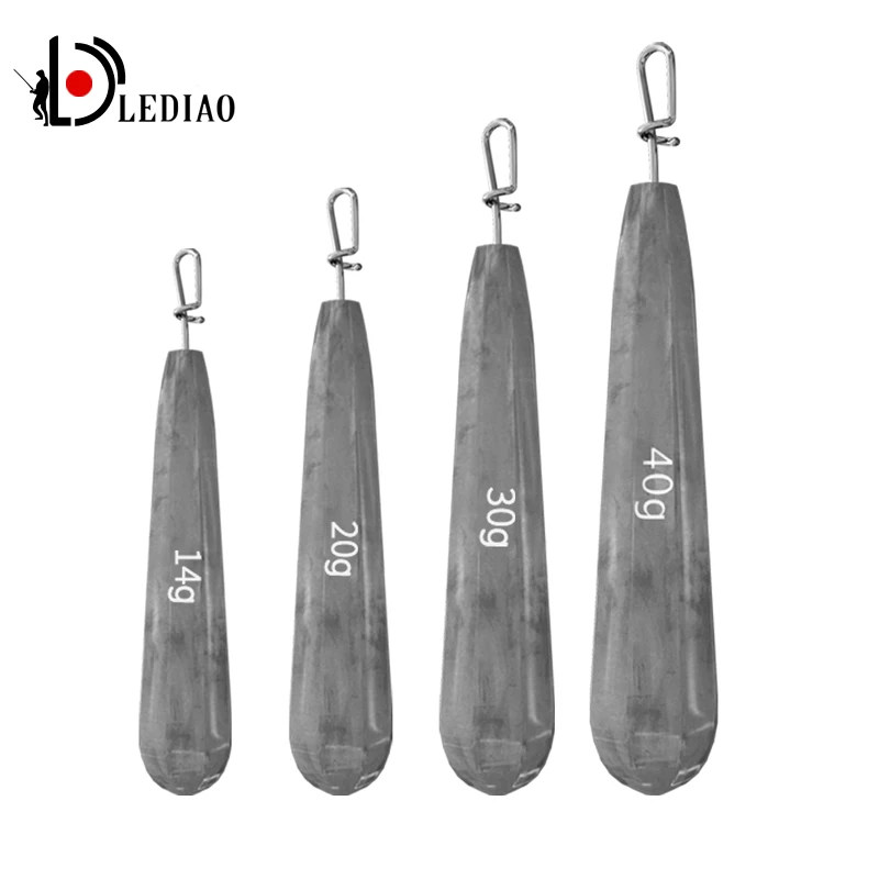 LEDIAO 3 шт. Pour рыболовный грузик из свинца 14/20 Вт 30 40g капли воды Вес бронзовых