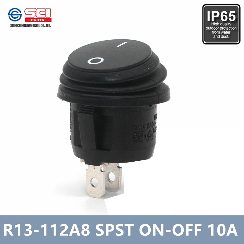Тайвань SCI R13-112A8 сцп кулисный переключатель/ВКЛ-ВЫКЛ 2 шпильки IP65