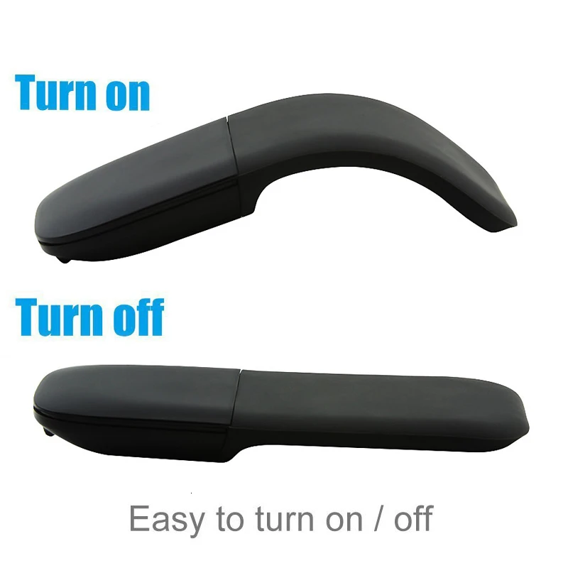 Bluetooth 4.0 Folding Wireless Mouse Arc Touch Roller Computer Silent Mouse  Ergonomic Slim Laser Mini Mice For Microsoft Surface - AliExpress