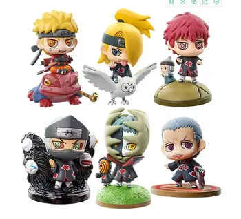 

6pieces/set Naruto Uzumaki Naruto Zetsu Anime Action Figure quality toys Collection figures for friends gifts