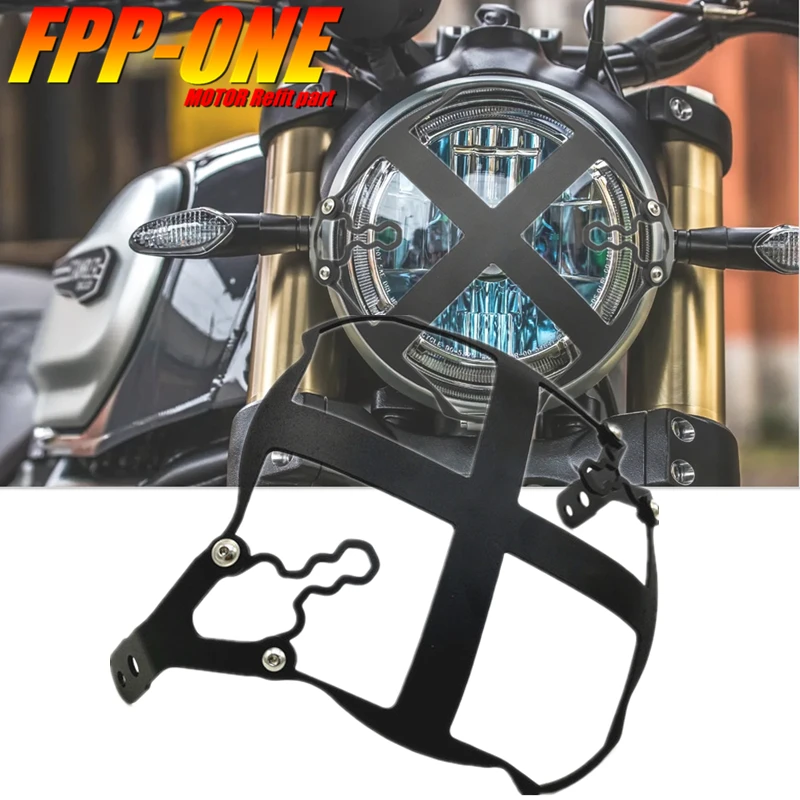 FOR DUCATI Scrambler 400 800 1200 Motorcycle Accessories Stainless steel Headlight Guard Cover